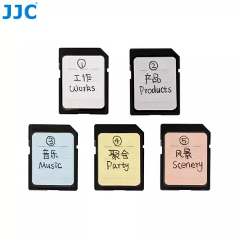 Samolepicí štítky na paměťové karty JJC 120x pro SD MicroSD CF XQD