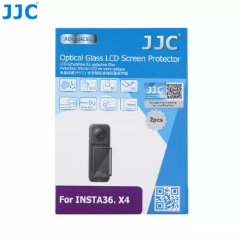 JJC 2x tvrzené sklo ochranná fólie displeje 9H pro Insta360 X4 (GSP-X4K2)