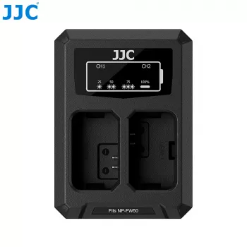 JJC duální USB-C nabíječka baterií pro Sony NP-FW50 (DCH-FW50TC)