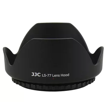 Šroubovací sluneční clona JJC 77mm pro objektiv fotoaparátu - černá