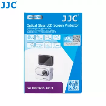 JJC GSP-GO3 sada tvrzeného skla na ochranu displeje a objektivu pro Insta360 GO 3