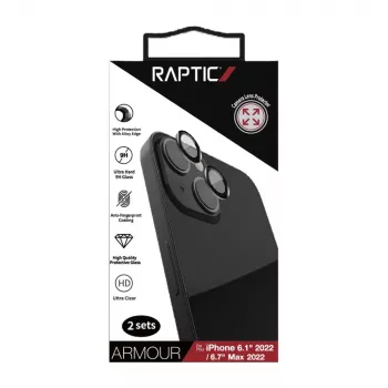 Ochranné tvrzené sklo na objektiv fotoaparátu Raptic X-Doria Armour Camera Glass pro Apple iPhone 14 / 14 Plus