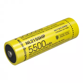 Nitecore NL2155HP 21700 Li-ion Battery 5500mAh 3.6V Button Top Protected