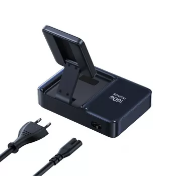 Baseus Nomos NH21 Qi2 160W 5v1 bezdrátová nabíjecí stanice s výsuvným kabelem - černá