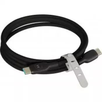 Motorola Silikonový USB-C na USB-C kabel 2m 100W 5A černý