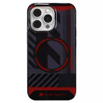 Audi IML Sport MagSafe Case for iPhone 13 Pro Max 6.7 inch Black Hardcase