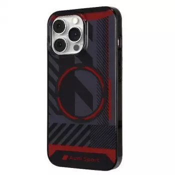 Audi IML Sport MagSafe Case for iPhone 13 Pro Max 6.7 inch Black Hardcase