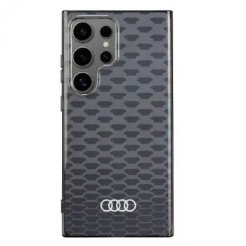 Audi IML Stitching Pattern MagSafe pouzdro pro Samsung Galaxy S24 Ultra S928 černá pevná skořepina AU-IMLMS24U-Q5/D3-BK