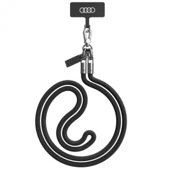 Audi univerzální poutko na telefon 120cm 6mm crossbody černé AU-CBL8-R8/D1-BK