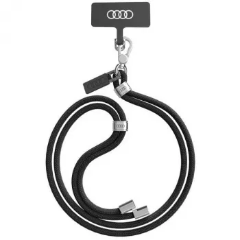 Audi univerzální poutko na telefon 120cm 6mm crossbody černé AU-CBL6-R8/D1-BK