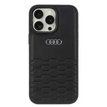 Audi pevné pouzdro z umělé kůže pro Apple iPhone 16 Pro Max 6,9 inch - černé
