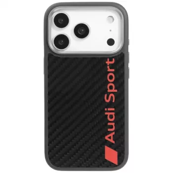 Audi R8 Carbon Fiber MagSafe pouzdro pro Apple iPhone 17 Pro, černé