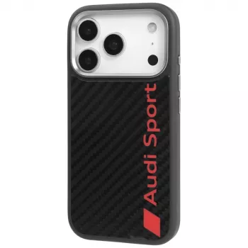 Audi R8 Carbon Fiber MagSafe pouzdro pro Apple iPhone 17 Pro, černé