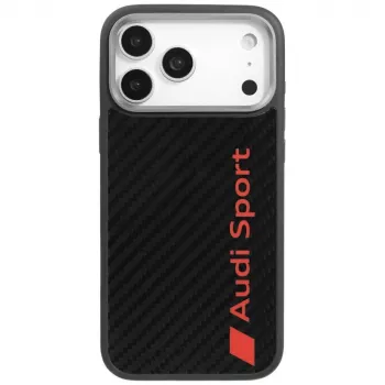 Audi R8 Carbon Fiber MagSafe pouzdro pro Apple iPhone 17 Pro Max černé