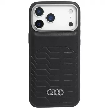 Pouzdro Audi GT z umělé kůže MagSafe pro iPhone 17 Pro Max černé