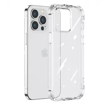 Joyroom Defender Series Rugged Case for Apple iPhone 14 Plus, Transparent, with Kickstand and Lanyard Hooks (JR-14H3)