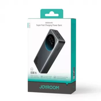 Joyroom JR-PBF05 Pro powerbanka 30000mAh 65W s digitálním displejem 2x USB-C 1x USB-A – černá