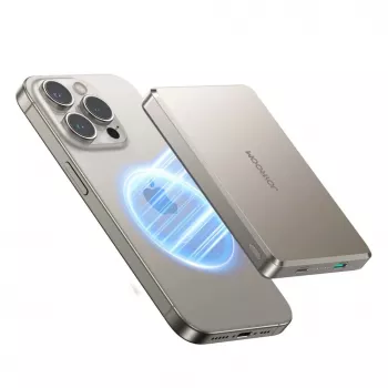 Powerbanka Joyroom JR-PBM08 Pro 22,5W 10000mAh s bezdrátovým nabíjením 2x USB-C – titanová
