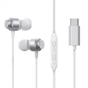 Joyroom JR-EC06 USB-C in-ear sluchátka – stříbrná