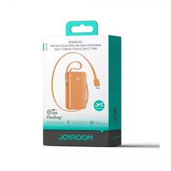 Powerbanka Joyroom JR-PR2L 35W 10000mAh s vestavěnými kabely USB-C – oranžová