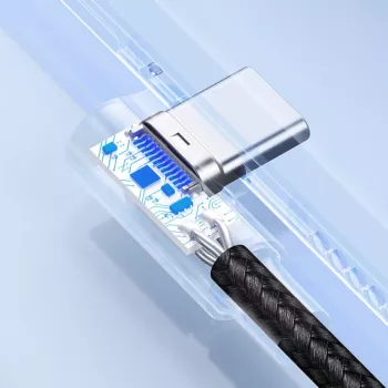 UGREEN úhlový kabel USB-C na USB-A 2.0 US176, 3A, 3 m černý