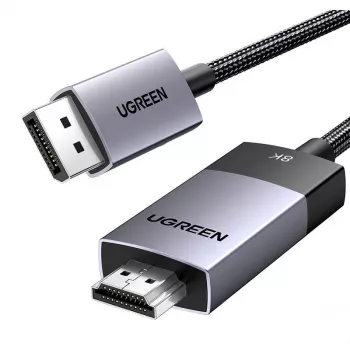 Ugreen DP115 kabel DisplayPort na HDMI, 8K 60Hz, 2 m, černý