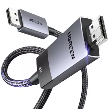 Ugreen DP115 kabel DisplayPort na HDMI, 8K 60Hz, 2 m, černý