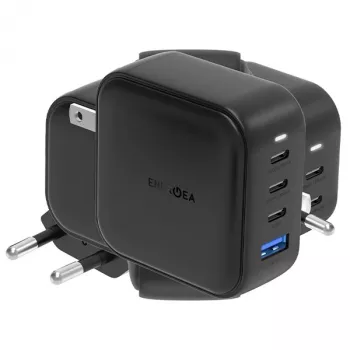 ENERGEA Travelite GAN100 100W GaN USB-C nabíječka 3C1A černá US+EU