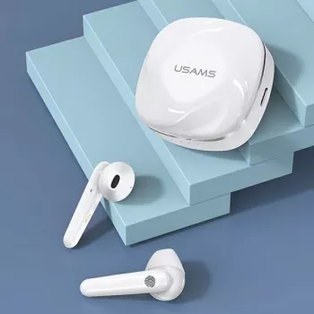 Bezdrátová sluchátka USAMS SDseries BHUSD01 True Wireless Stereo Bluetooth 5.0 bílá