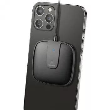 USAMS US-CD153 magnetická bezdrátová nabíječka 15W pro iPhone 12 Series černá