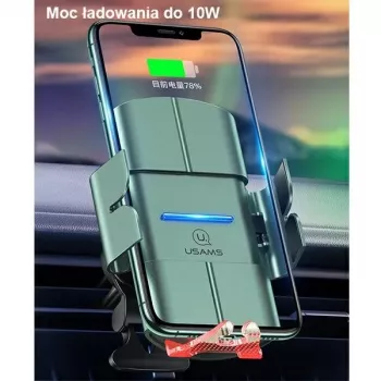 USAMS US-CD133 bezdrátová nabíjecí powerbanka 10W 10000mAh černá