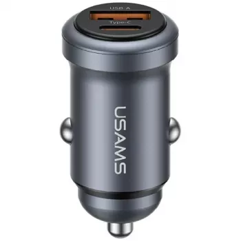 Autonabíječka USAMS 30W USB-A USB-C CC322