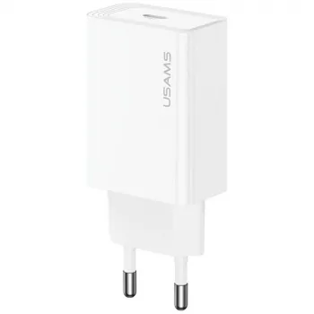 USAMS nabíječka T69 30W USB-C bílá
