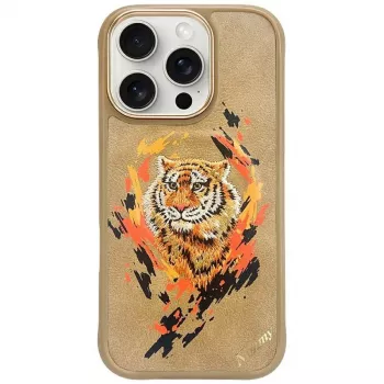 Nimmy Tygrys MagSafe pouzdro pro iPhone 16 Pro světle hnědé