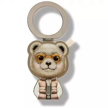 Magnetická klipka na kabel s medvídkem Nimmy Cool&Cute 2.0, hnědá