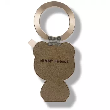 Magnetická klipka na kabel s medvídkem Nimmy Cool&Cute 2.0, hnědá