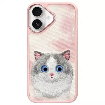 Zadní kryt Nimmy Big Eyed Pet 2.0 Cat pro Apple iPhone 16 6,1