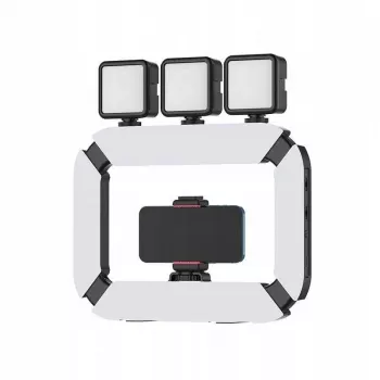 Ulanzi U200 LED video světlo panel s adaptérem na smartphone – Bi-Color 2500K-8500K