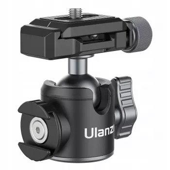Ulanzi U-80L 3D kulová hlava s Arca-Swiss rychloupínací deskou, nosnost 20 kg, 360° panoramatická rotace, černá