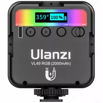 Ulanzi VL49 RGB LED video světlo, 2500K-9000K, 6W, 2000mAh