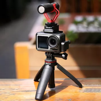 ULANZI MT-09 mini stativ, monopost a rukojeť pro GoPro, SJCAM, Xiaomi, DJI Osmo Action, černá