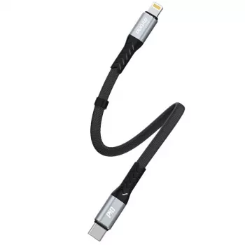 Dudao L10P kabel USB-C na Lightning 20W 0,23m bílý