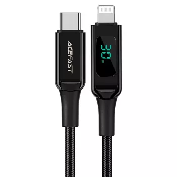ACEFAST MFI USB-C na Lightning kabel 1,2m 30W 3A černý (C6-01 černý)