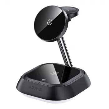 ACEFAST E16 3v1 bezdrátová nabíjecí stanice 15W pro telefon / sluchátka / hodinky – černá