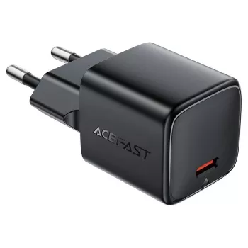 ACEFAST A117 GaN PD 20W nástěnná nabíječka USB-C – černá