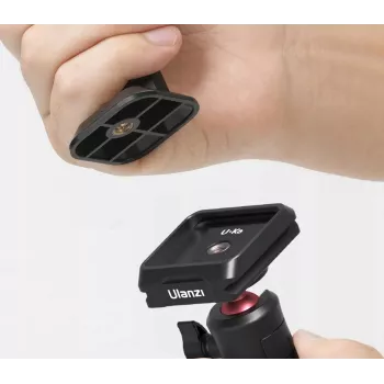 ULANZI MA54 držák telefonu se závitem 1/4 inch a Arca-Swiss rychloupínací deskou, černý