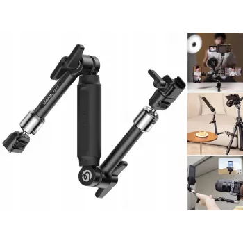 Ulanzi TA10 Magic Arm 3dílný 43cm 4,5kg slitina hliníku černý