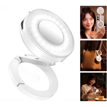 Ulanzi ML05 LED doplňkové světlo se zrcátkem, MagSafe, 2500K-9000K, bílé