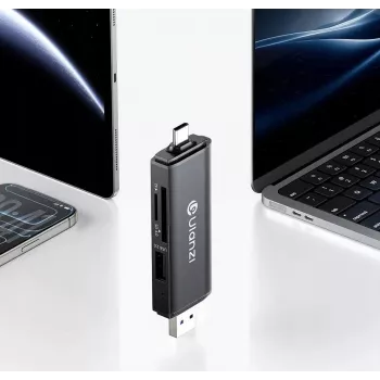 ULANZI CR3 3v1 čtečka karet SD/MicroSD/USB s konektory USB-C a USB-A
