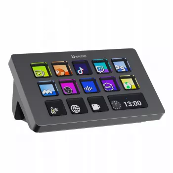 Ulanzi Stream Deck D200 konzola - 15 programovatelných tlačítek, 3 otočné enkodéry, RGB podsvícení, USB-C, mechanické hot-swappable spínače